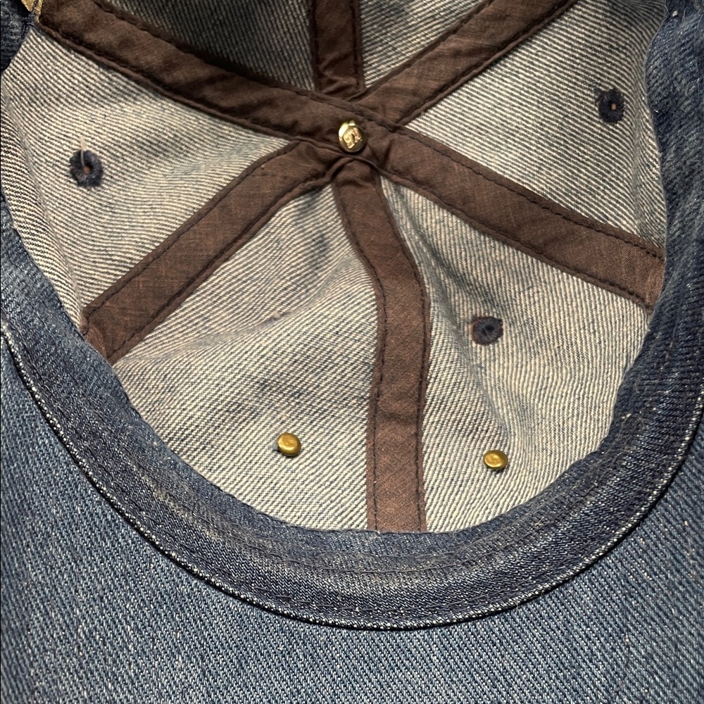 KBETHOS Vintage Blue Distressed Denim Hat - Picture 10 of 11